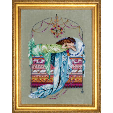MD123 Mirabilia Designs Схема для вишивки рахунковим хрестиком - Спляча Принцеса Sleeping Princess 34x50 см, папір
