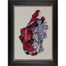 MD128 Mirabilia Designs Схема для вишивки рахунковим хрестиком - Червоний Red 26x40 см, папір