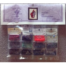 MD128E Набір матеріалів (Embellishment Pack) до схеми Red Червоний Mirabilia Designs