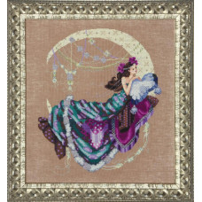 MD137 Mirabilia Designs Схема для вишивки рахунковим хрестиком - Місячні квіти Moon Flowers 24x44 см, папір