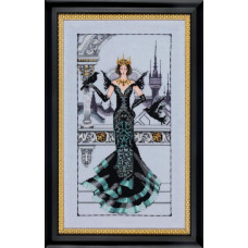 MD139 Mirabilia Designs Схема для вишивки рахунковим хрестиком - Королева Ворон The Raven Queen 24x44 см, папір