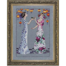 MD140 Mirabilia Designs Схема для вишивки рахунковим хрестиком - Вечірка в саду The Garden Party 29x41 см, папір