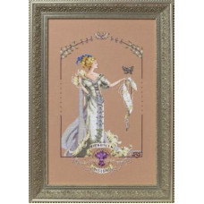 MD158 Mirabilia Designs Схема для вишивки рахунковим хрестиком - Леді Мірабілія Lady Mirabilia 27x49 см, папір