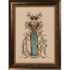 MD164 Mirabilia Designs Схема для вишивки рахунковим хрестиком - Богиня лісу Cathedral Woods Goddess 26x40 см, папір