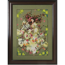 MD175 Mirabilia Designs Схема для вишивки рахунковим хрестиком - Офелія Ophelia 27x38 см, папір