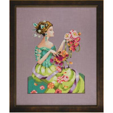 MD183 Mirabilia Designs Схема для вишивки рахунковим хрестиком - Лавандовий туман Lavender Mist 24x31,5 см, папір