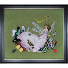 MD190 Mirabilia Designs Схема для вишивки рахунковим хрестиком - Дельфінові метелики Delphine's Butterfly Brigade 41x32 см, папір