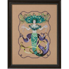 MD199 Mirabilia Designs Схема для вишивки рахунковим хрестиком - Пані Русалка Madam Mermaid 23,5x34,5 см, папір