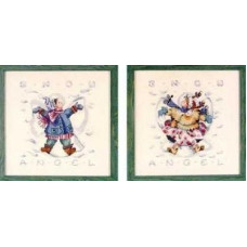 MD31 Mirabilia Designs Схема для вишивки рахунковим хрестиком - Хіхікання на снігу Giggles In The Snow 21x23,5 см, папір