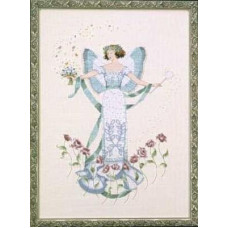 MD47 Mirabilia Designs Схема для вишивки рахунковим хрестиком - Квітневий блакитний діамант April's Blue Diamond 31x42,5 см, папір