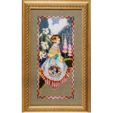MD49 Mirabilia Designs Схема для вишивки рахунковим хрестиком - Збір яєць Gathering Eggs 14x29 см, папір