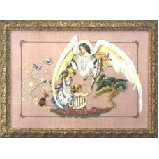 MD72 Mirabilia Designs Схема для вишивки рахунковим хрестиком - Ангел Охоронець Guardian Angel 48x33 см, папір