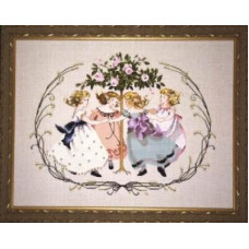 MD76 Mirabilia Designs Схема для вишивки рахунковим хрестиком - Кільце навколо трояндового дерева Ring Around The Rose Tree 42x32 см, папір