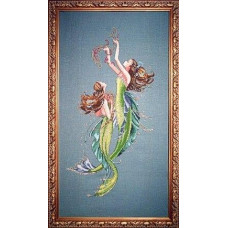 MD85 Mirabilia Designs Схема для вишивки рахунковим хрестиком - Русалки глибокого моря Mermaids Of The Deep Blue 25x49,5 см, папір