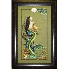 MD95 Mirabilia Designs Схема для вишивки рахунковим хрестиком - Русалка Атлантиди Mermaid Of Atlantis 19x40 см, папір
