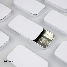 МГ/white (гольниця) Кольорова - Гольниця металева магнітна, 6x3,4x1 см (біла)