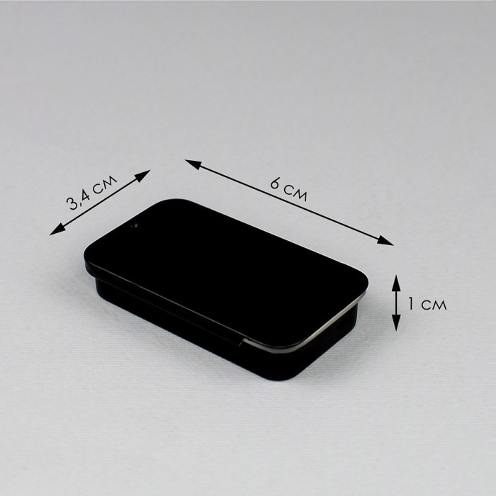 МГ/white (гольниця) Кольорова - Гольниця металева магнітна, 6x3,4x1 см (біла)