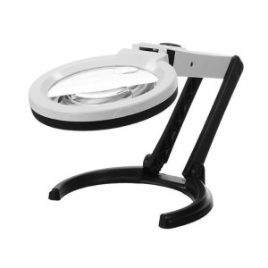 MG3B-1D Лупа з підсвічуванням, підключення до мережі і розкладаючою підставкою, 1.25х138 мм., 5х25 мм