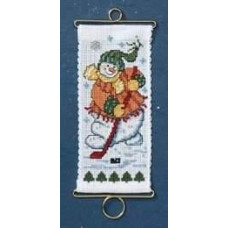 MH127306 Mill Hill Набір для вишивки рахунковим хрестиком + бісером - На льоду On the Ice 16x8 см, Aida16