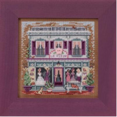 MH142011 Mill Hill Набір для вишивки рахунковим хрестиком + бісером - Бутік La Fleur Boutique 13x13 см, перфорований папір