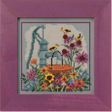 MH142021 Mill Hill Набір для вишивки рахунковим хрестиком + бісером - Водяна помпа Water Pump 13x13 см, перфорований папір