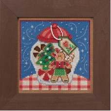 MH142131 Mill Hill Набір для вишивки рахунковим хрестиком + бісером - Баночка для печива Cookie Jar 13x13 см, перфорований папір