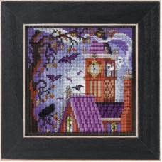 MH142226 Mill Hill Набір для вишивки рахунковим хрестиком + бісером - Вежа з привидами Haunted Tower 13x13 см, перфорований папір