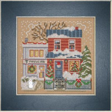 MH142334 Mill Hill Набір для вишивки рахунковим хрестиком + бісером - Сільський лікар Village Physician 13x13 см, перфорований папір