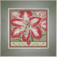 MH142335 Mill Hill Набір для вишивки рахунковим хрестиком + бісером - Амараліс Amaryllis 13x13 см, перфорований папір