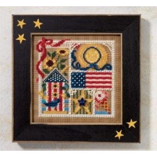 MH146104 Mill Hill Набір для вишивки рахунковим хрестиком + бісером - Літній Семплер Summer Sampler 13x13 см, перфорований папір