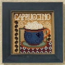 MH148202 Mill Hill Набір для вишивки рахунковим хрестиком + бісером - Капучіно Cappuccino 13x13 см, перфорований папір