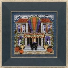 MH149201 Mill Hill Набір для вишивки рахунковим хрестиком + бісером - Опера Opera House 13x13 см, перфорований папір