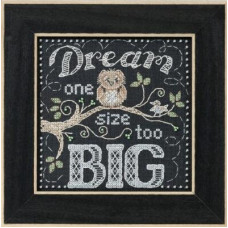 MH171611 Mill Hill Набір для вишивки нитками + бісером - Мрій про велике Dream Big 13x13 см, рівномірка