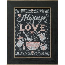 MH171613 Mill Hill Набір для вишивки нитками + бісером - Додай любові Add Love 18x13 см, рівномірка