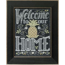 MH171614 Mill Hill Набір для вишивки нитками + бісером - Ласкаво просимо до дому Welcome Home 18x13 см, рівномірка