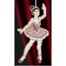 MH188305 Mill Hill Набір для вишивки рахунковим хрестиком + бісером - Цукрова фея Sugar Plum Fairy 11x8 см, перфорований папір