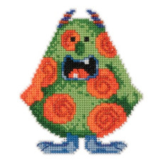 MH191623 Mill Hill Набір для вишивки рахунковим хрестиком + бісером - Іграшка Плямка Spot 10x12 см, перфорований папір