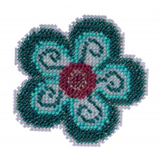 MH212213 Mill Hill Набір для вишивки бісером - Іграшка Водяна квітка Aqua Flower 6x6 см, перфорований папір