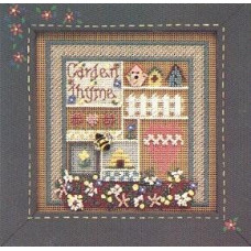 MHCB79 Mill Hill Набір для вишивки рахунковим хрестиком + бісером - Садовий тім'ян Garden Thyme 13x13 см, перфорований папір