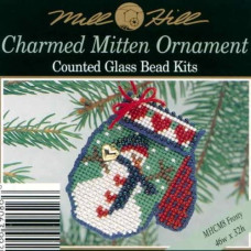 MHCM8 Mill Hill Набір для вишивки рахунковим хрестиком + бісером - Іграшка Рукавичка Frosty 6x8 см, перфорований папір MHCM8 Mill Hill Набір для вишивки рахунковим хрестиком + бісером - Іграшка Рукавичка Frosty 6x8 см, перфорований папір