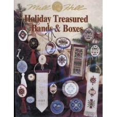 MHP56 Mill Hill Буклет паперових схем для вишивки рахунковим хрестиком - Holiday Treasured Bands & Boxes