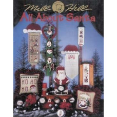 MHP68 Mill Hill Буклет паперових схем для вишивки рахунковим хрестиком - All Aboult Santa