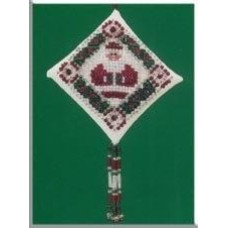 MHTD18 Mill Hill Набір для вишивки нитками + бісером - Іграшка Просто Санта Simply Santa 14x8 см, рівномірка