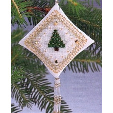 MHTD2 Mill Hill Набір для вишивки рахунковим хрестиком + бісером - Іграшка Крихітне дерево Tiny Tree 8x14 см, рівномірка 28 ct MHTD2 Mill Hill Набір для вишивки рахунковим хрестиком + бісером - Іграшка Крихітне дерево Tiny Tree 8x14 см, рівномірка 28 ct