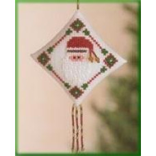 MHTD28 Mill Hill Набір для вишивки нитками + бісером - Іграшка Діамантовий Хо Хо Diamond Ho Ho 14x8 см, рівномірка