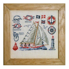 MR08-K Lucas Creations Набір для вишивки рахунковим хрестиком - Вітрильний корабель Voilier, Belfast 32 ct