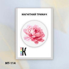 МТ-114 Кольорова Магнітний тримач для голок та схем - Квітка натхнення, діаметр 32 мм