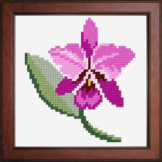 N1154 Орхідея. Orchidea. Набір для вишивання нитками на канві з нанесеним малюнком