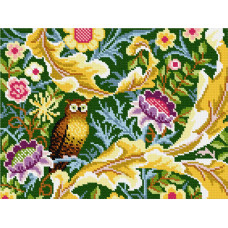 N2072 Чарівниця Набір для вишивки друкованим хрестиком - Сова Дж. Г. Дірл 19x26 см, Aida14