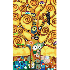N3050 Чарівниця Набір для вишивки рахунковим хрестиком - Дерево, серія Дерево життя, Ґ. Клімт 20х31 см Aida 14